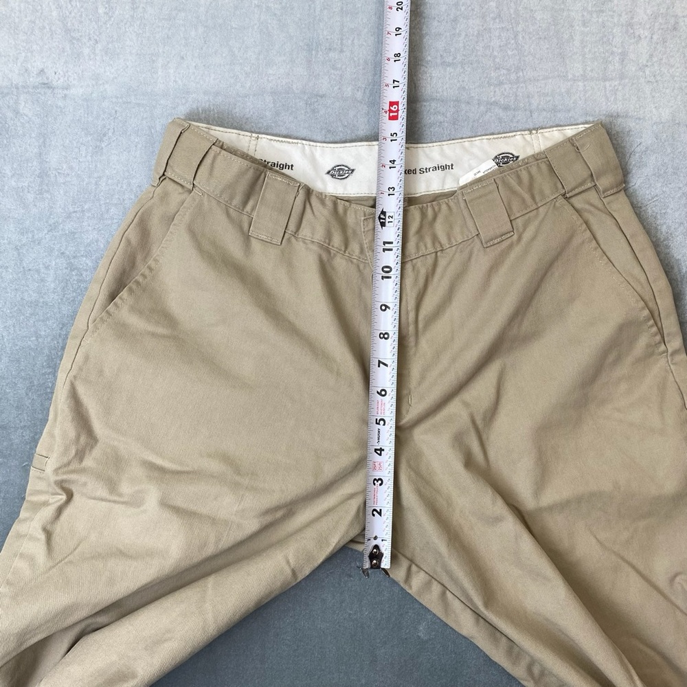 Dickies Relaxed Straight Work Pants Khaki Beige Mens 34x30‎ - Picture 9 of 10